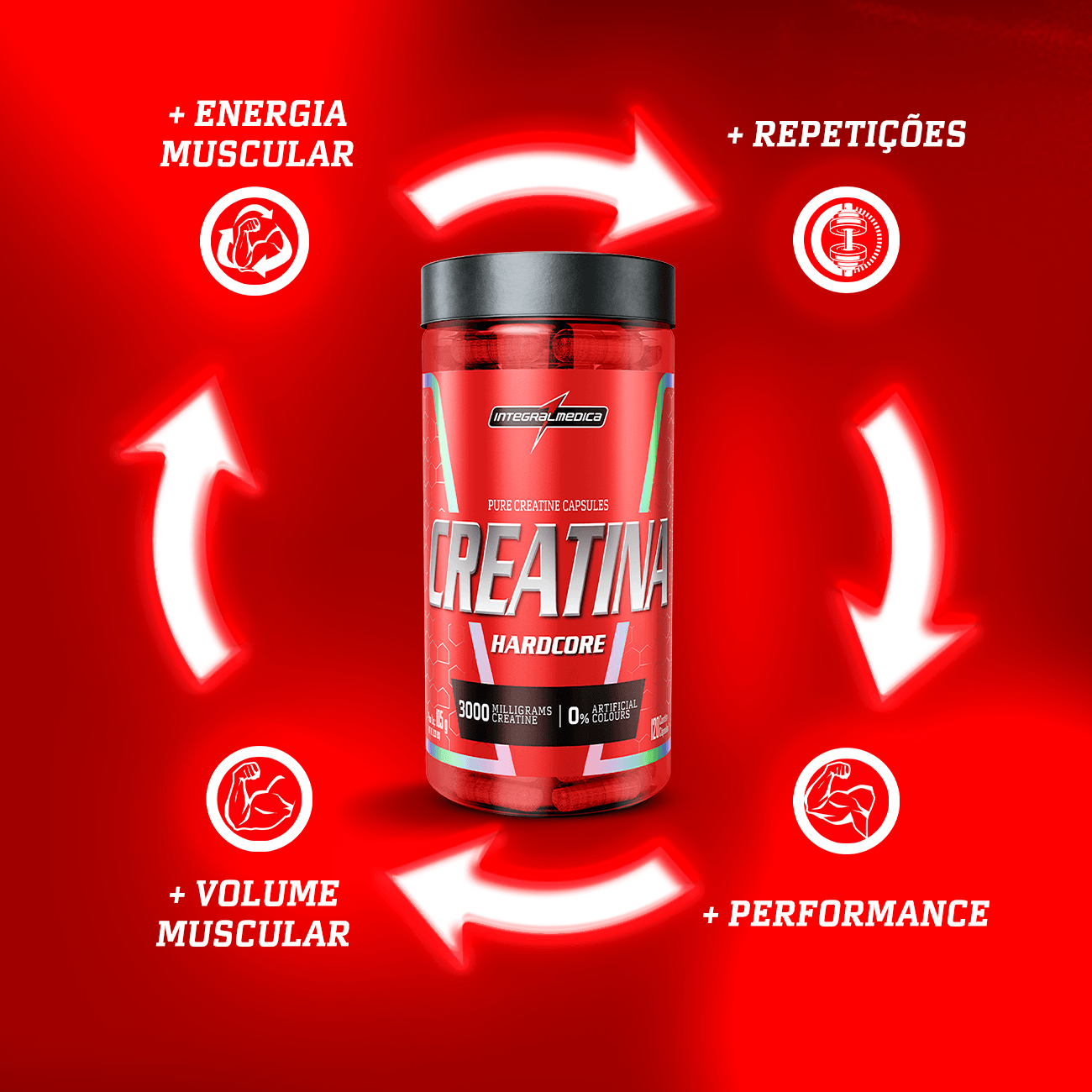 Creatina 120 Caps Integralmedica