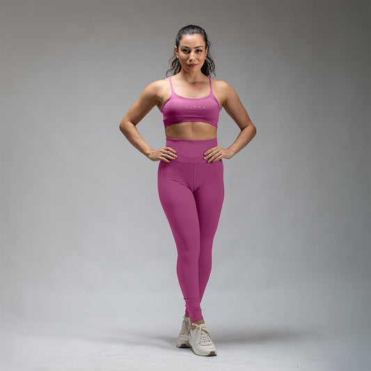 Conjunto Basic Feminino Top e Calça - New Horizon Rosa Rouge