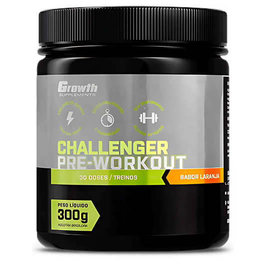 PRĆ-TREINO CHALLENGER (300GR/30TREINOS) (NOVO) - GROWTH SUPPLEMENTS