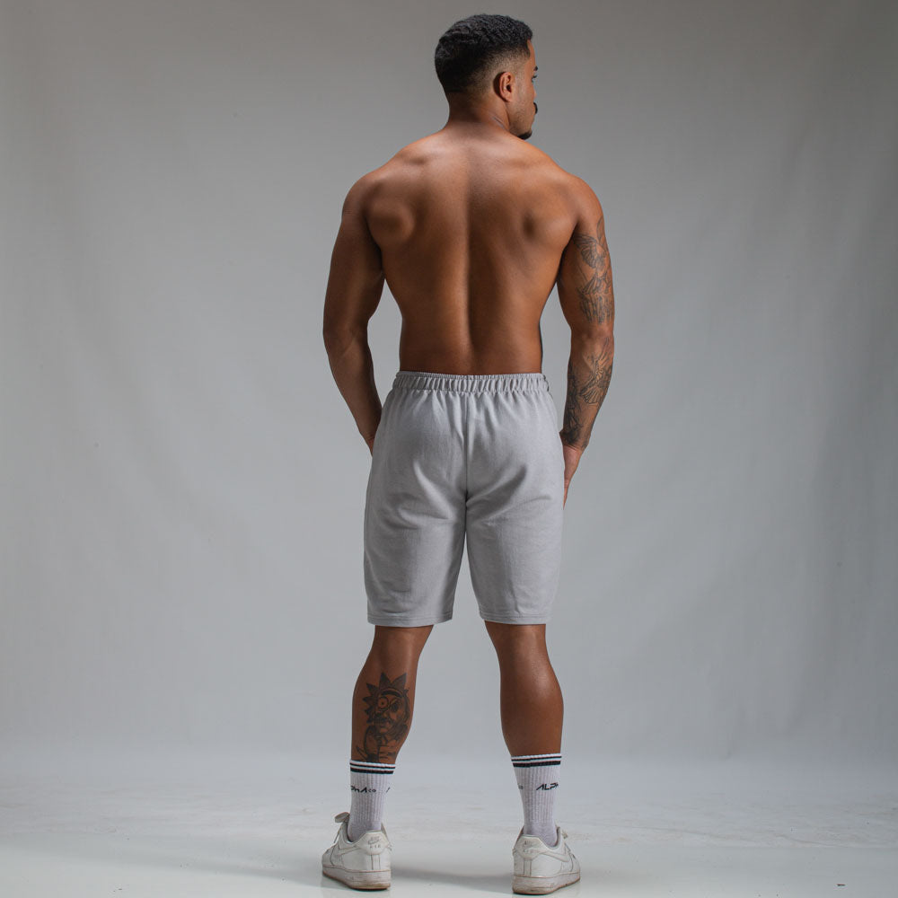 Bermuda Moletom Athletic Cinza