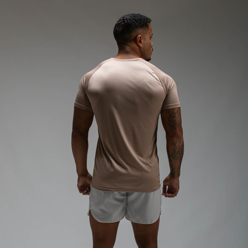 Camiseta Dry Fit Line Move Caqui Monk