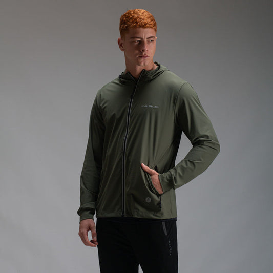 Corta Vento Com Capuz Intense Verde Oliva
