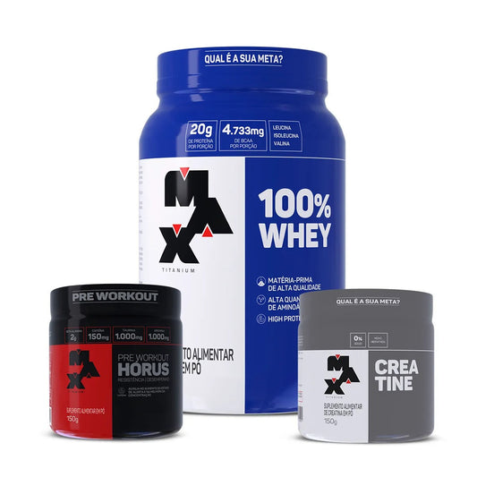 Elite Box - Starter:100% Whey 900g + Creatine 150g + Hórus 150g