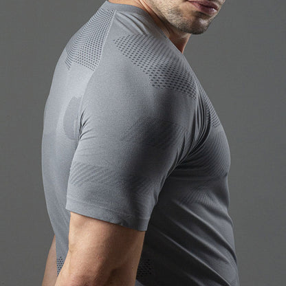 Camiseta Apex Dry Middle Lupus Cinza - Sem Costura