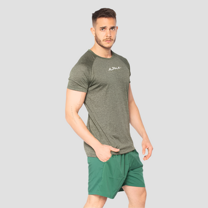 Camiseta Dry Fit  New Fluid Mescla Verde