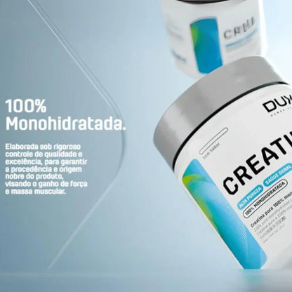 Combo Whey Protein Concentrado Chocolate Branco 900g Dux Nutrition + Creatina 300g + (Coqueteleira de Brinde)