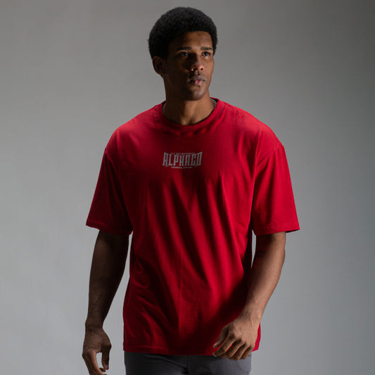 Camiseta Oversized Solid Carmim