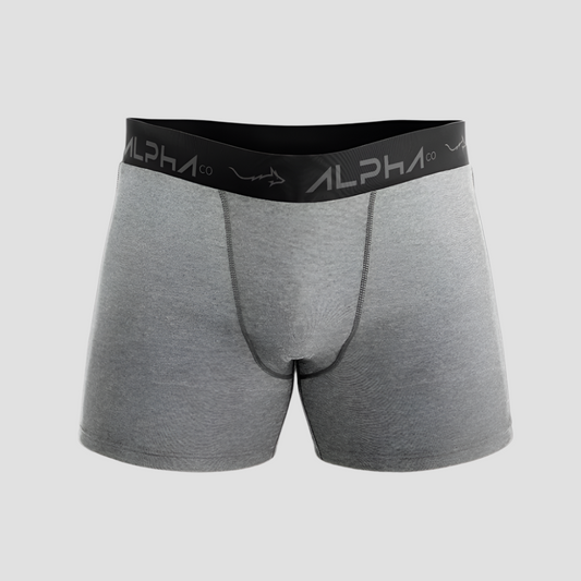 Cueca Boxer Alpha Co Mescla Cinza