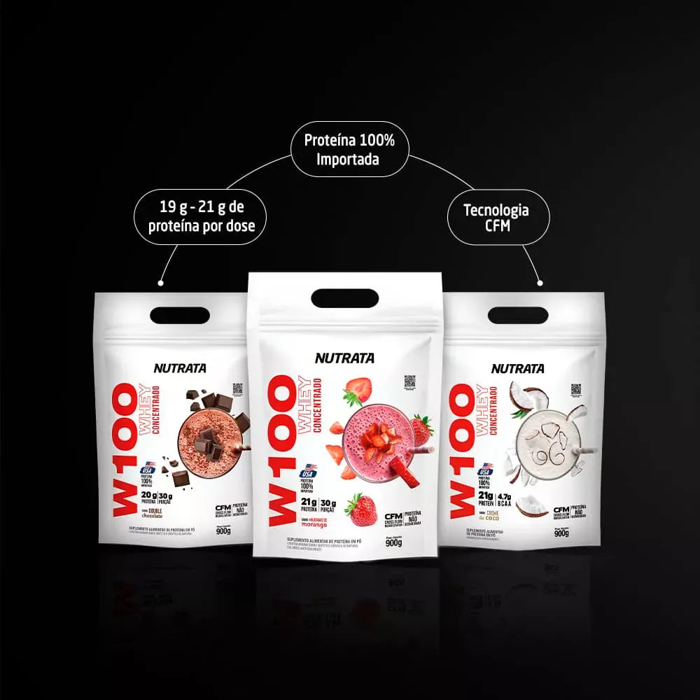 Whey 100% 900g Refil Nutrata
