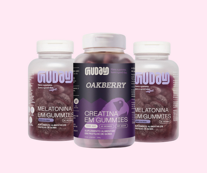 Compre 2 Melatonina  e Leve 1 Creatina de Oakberry (Açaí)