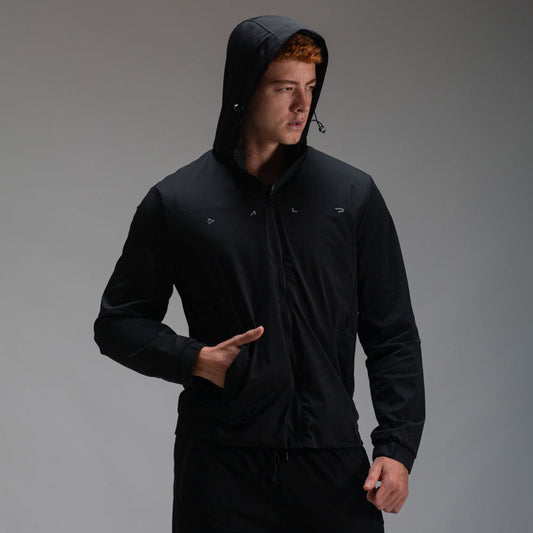Jaqueta Com Capuz Alpha Flex Pró Preto