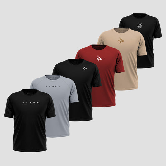 Kit 6 Camisetas Versáteis