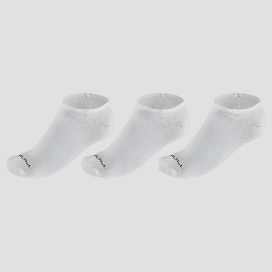 Kit 3 Meias Masculinas Cano Curto Alpha Co - Branco