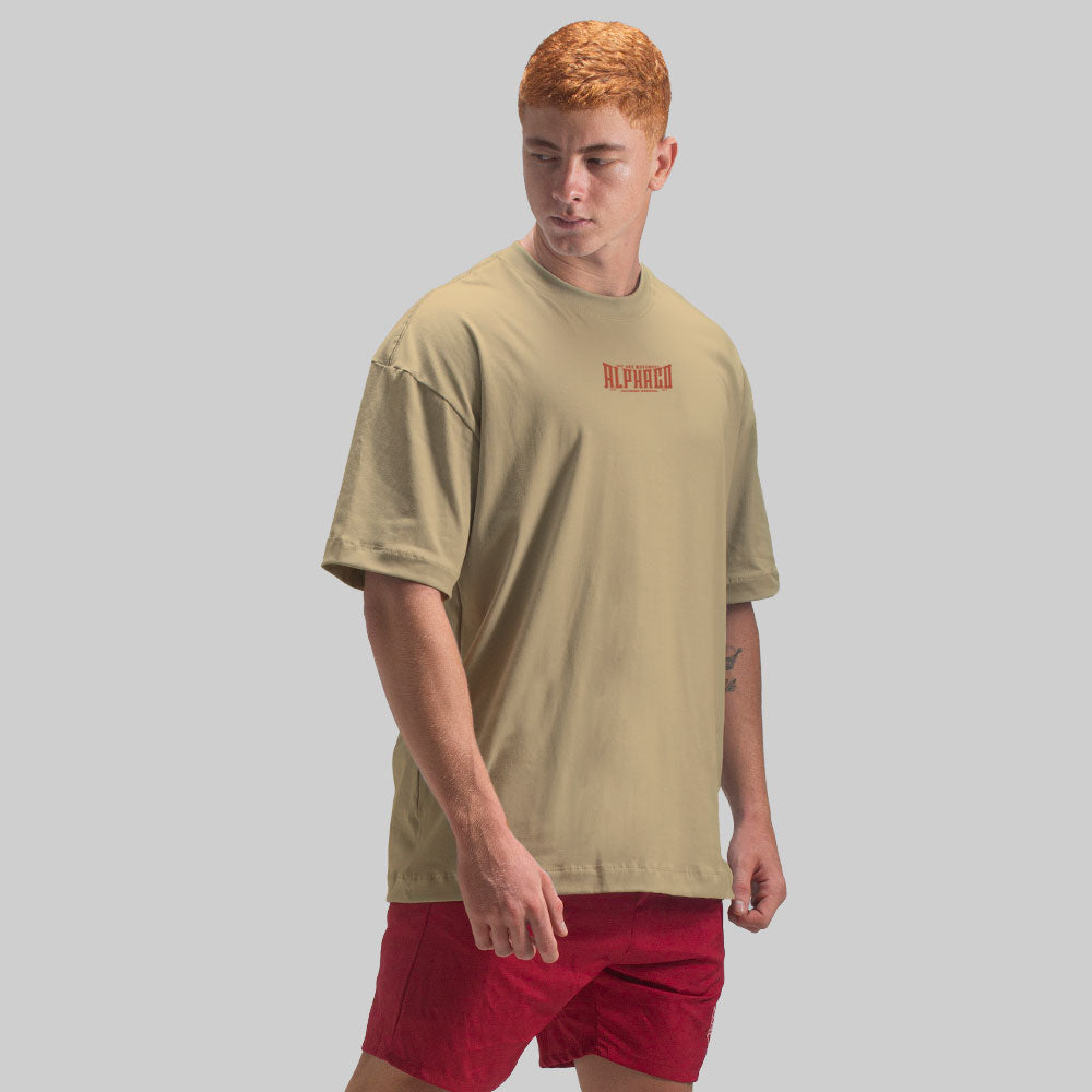 Camiseta Oversized Solid Areia
