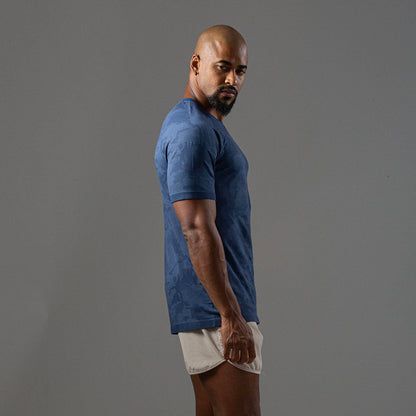 Camiseta Apex Dry New Lupus Marinho - Sem Costura