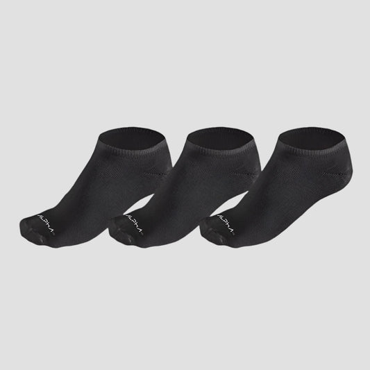 Kit 3 Meias Femininas Cano Curto Preta