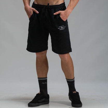 Bermuda Moletom Athletic Preto