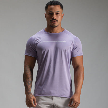 Camiseta Dry Fit Parallel Line Lilás Malva