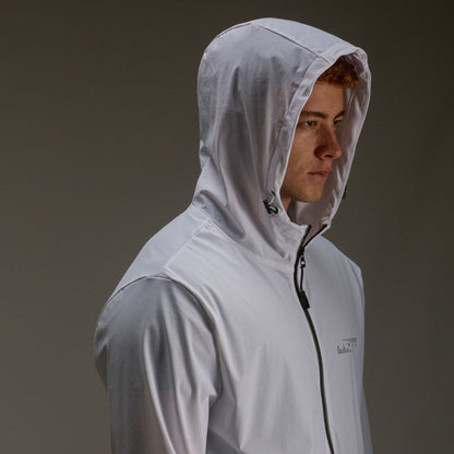 Corta Vento Com Capuz Aspect Branco