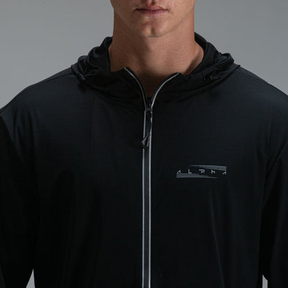 Corta Vento Com Capuz Aspect Preto