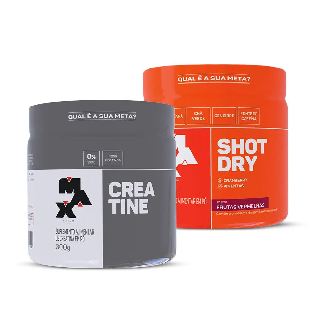Kit Creatina 300g + Shot Dry 150g