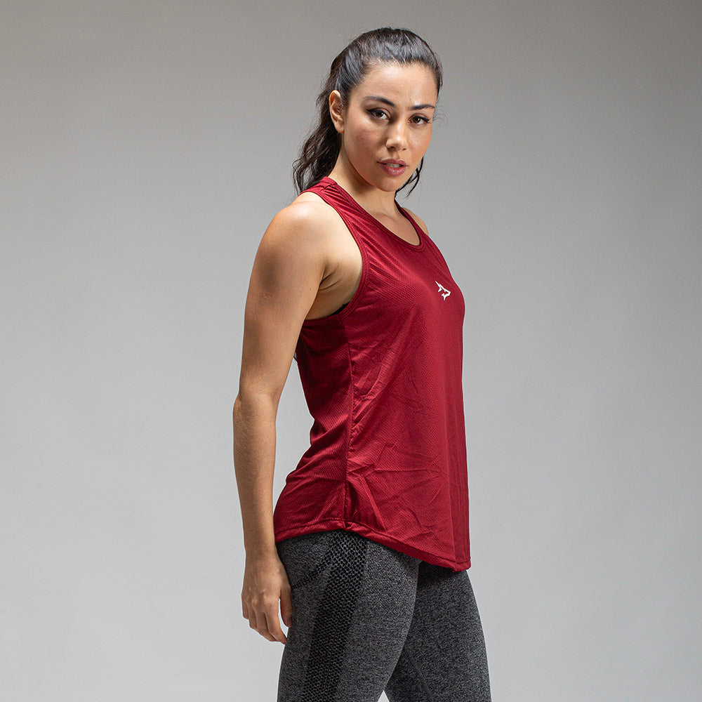 Regata Feminina Dry Fit Middle Lupus Vermelho Biking